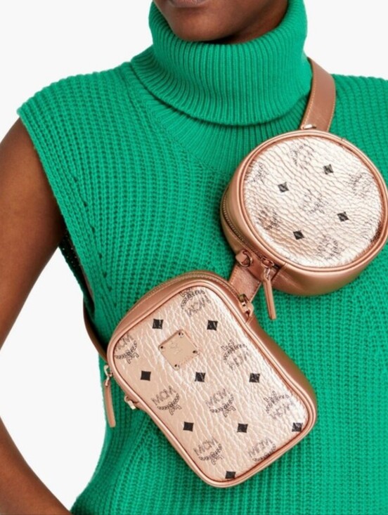 MCM Handbags - MCM Rose Gold Belt